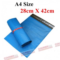 A4 size blue courier bag (28cmX42cm,10pcs)