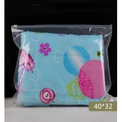 H4 Half Frosted Plastic Bag with Zip Lock (40 x 32cm)