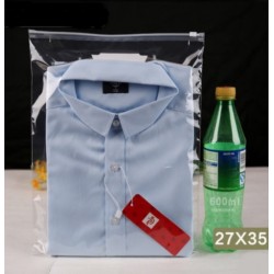 T3 Transparent Plastic Bag with Zip Lock (27cmX35cm, 1pc)