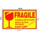 S1 Fragile Sticker Yellow 15cm x 9cm, 45pcs