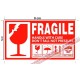 S4 Fragile Sticker White 9cm x 5cm, 60pcs