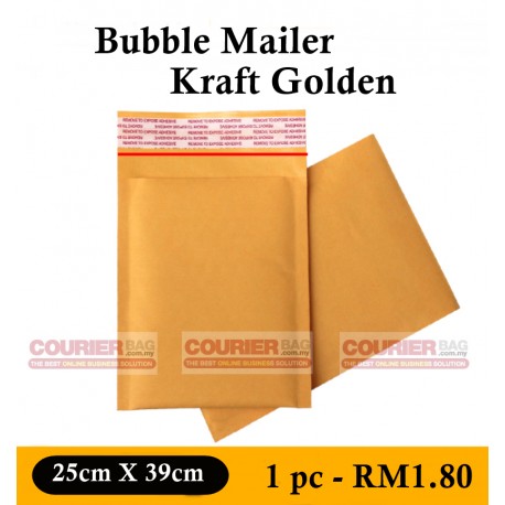 BUBBLE MAILER PADDED ENVELOP 25X39cm, 1PC