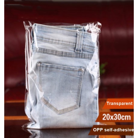 OPP Self-adhesive Plastic Bag 20x30cm,100pcs