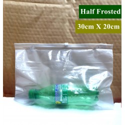 H4 Half Frosted Plastic Bag with Zip Lock (30 x 20cm)