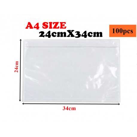 A4 Size Consignment Note Sticker Pocket 24cmx34cm