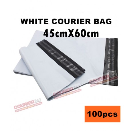 45x60cm WHITE COLOR COURIER BAG