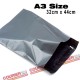 A3 size black courier bag (32x44 cm, 100pcs)