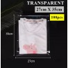 T3 Transparent Plastic Bag with Zip Lock (27cmX35cm, 1pc)