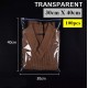 30x40cm Transparent Plastic Bag with Zip Lock (30cmX40cm, 100pc)