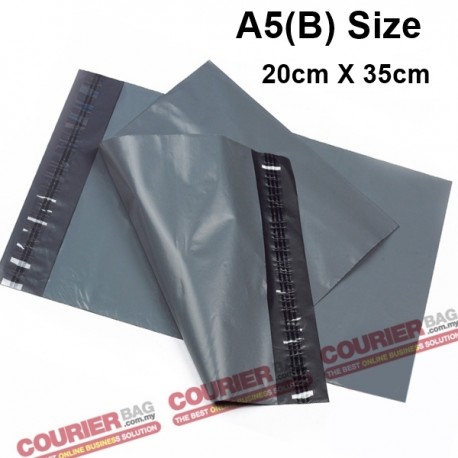 A5(B) size black courier bag (20 x 35 cm, 100pcs)
