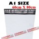 A1 size white courier bag (60 x 80 cm, 100pcs)