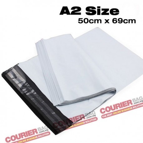 A2 size white courier bag (50 x 69 cm, 100pcs