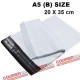 A5(B) size white courier bag (20 x 35 cm, 100pcs)