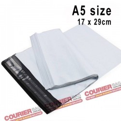 A5 size white courier bag (17 x 30 cm, 100pcs)