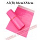 A3(B) SIZE PINK COURIER BAG 38X52cm, 10pcs