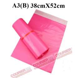 A3(B) SIZE PINK COURIER BAG 38X52cm, 10pcs