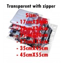 TRANSPARENT ZIP LOCK BAG